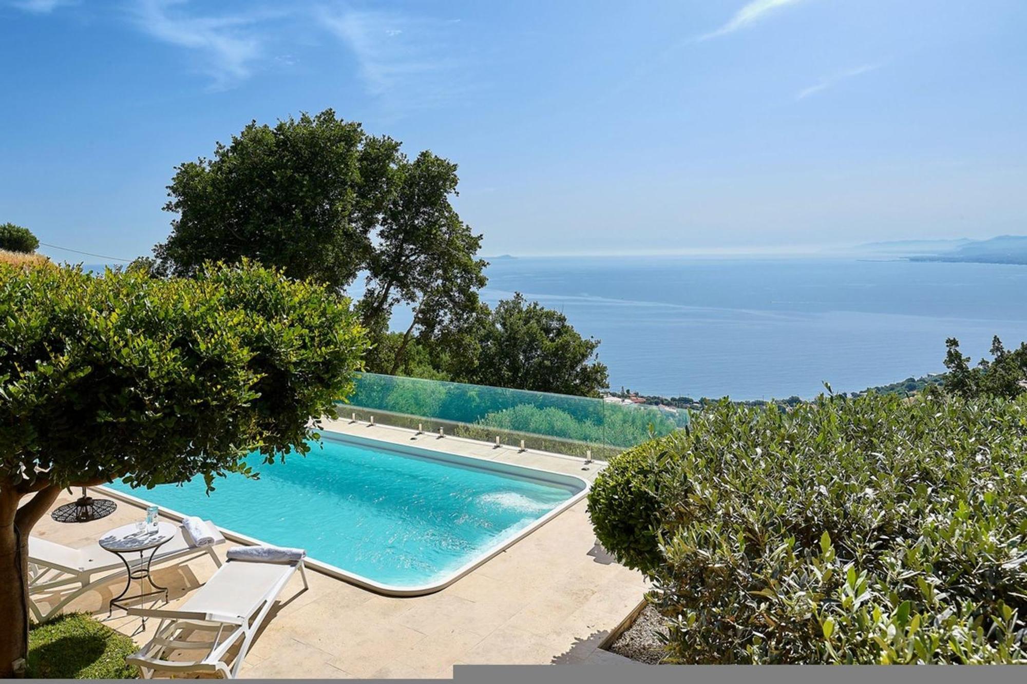 Villa Vollard With Amazing View Pool イラクリオン エクステリア 写真