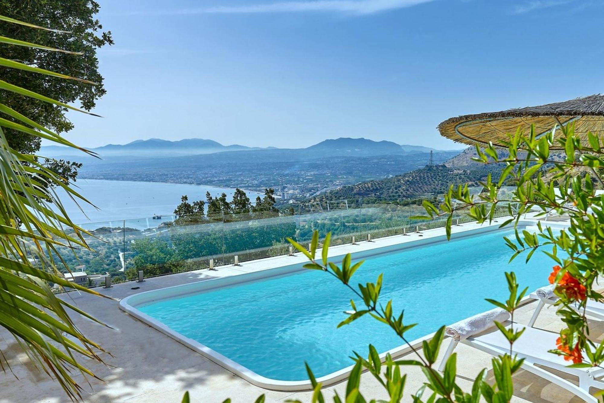 Villa Vollard With Amazing View Pool イラクリオン エクステリア 写真